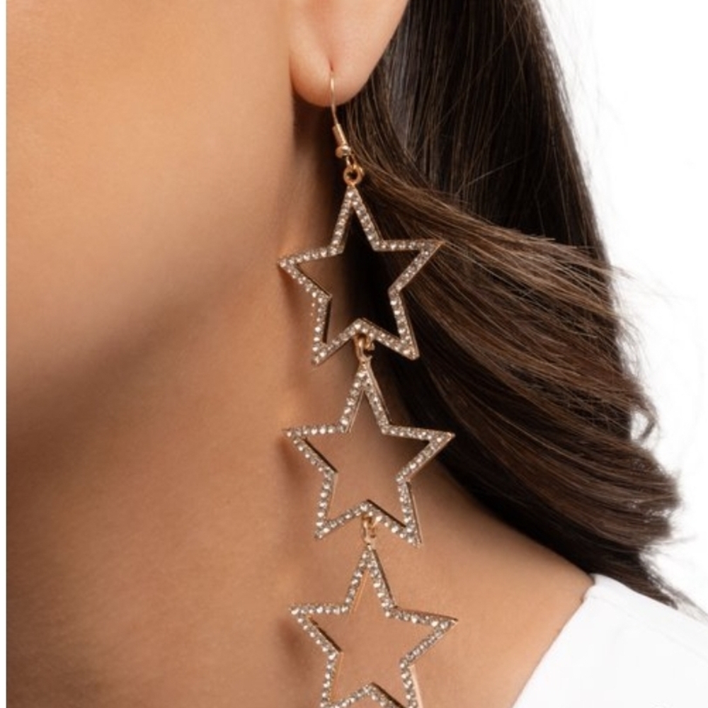Star-Crossed Success EARRINGS gold